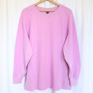 Wild Fable | Relaxed Boxy Waffle Knit Long Sleeve Pullover Violet Jersey NWT | S